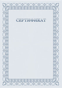 Шаблон торжественного сертификата №5