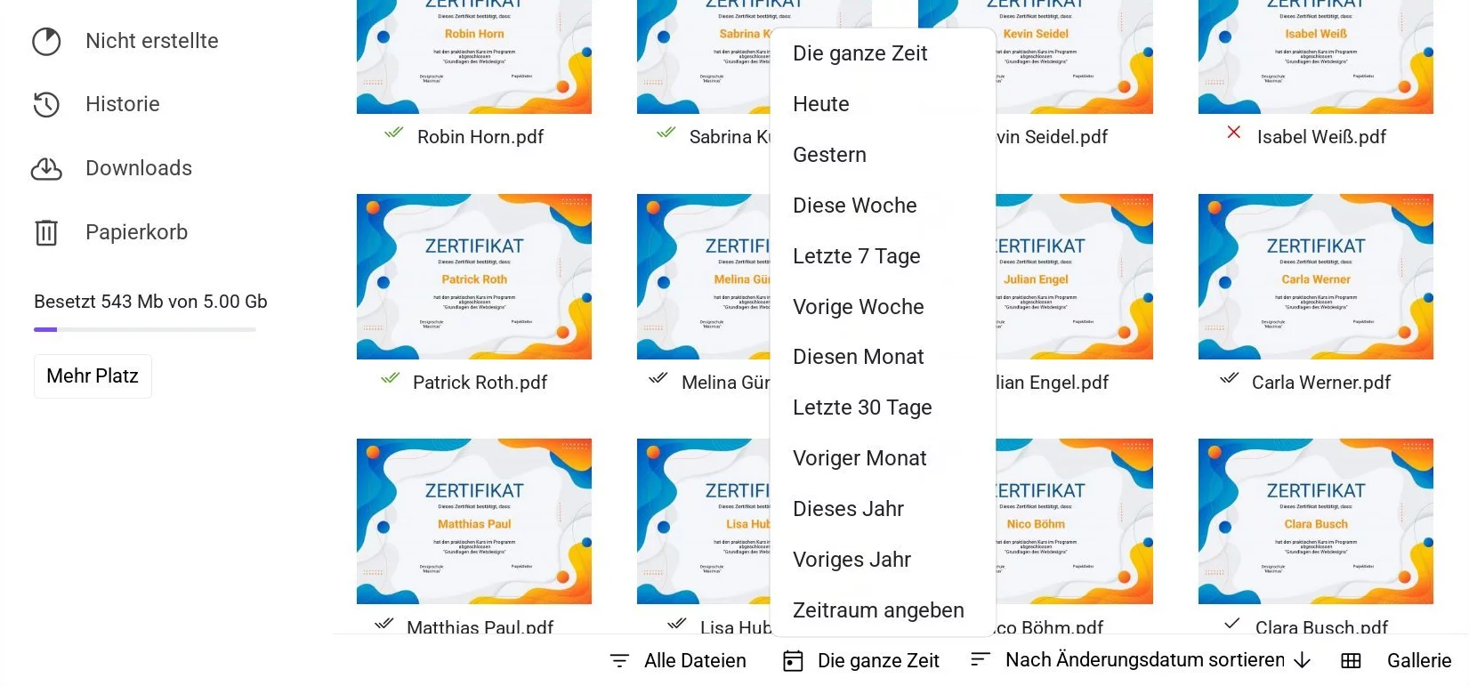 Zeitfilter